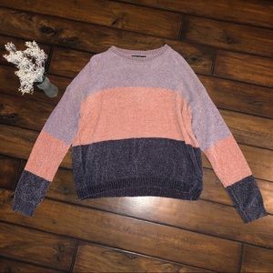 Color block sweater